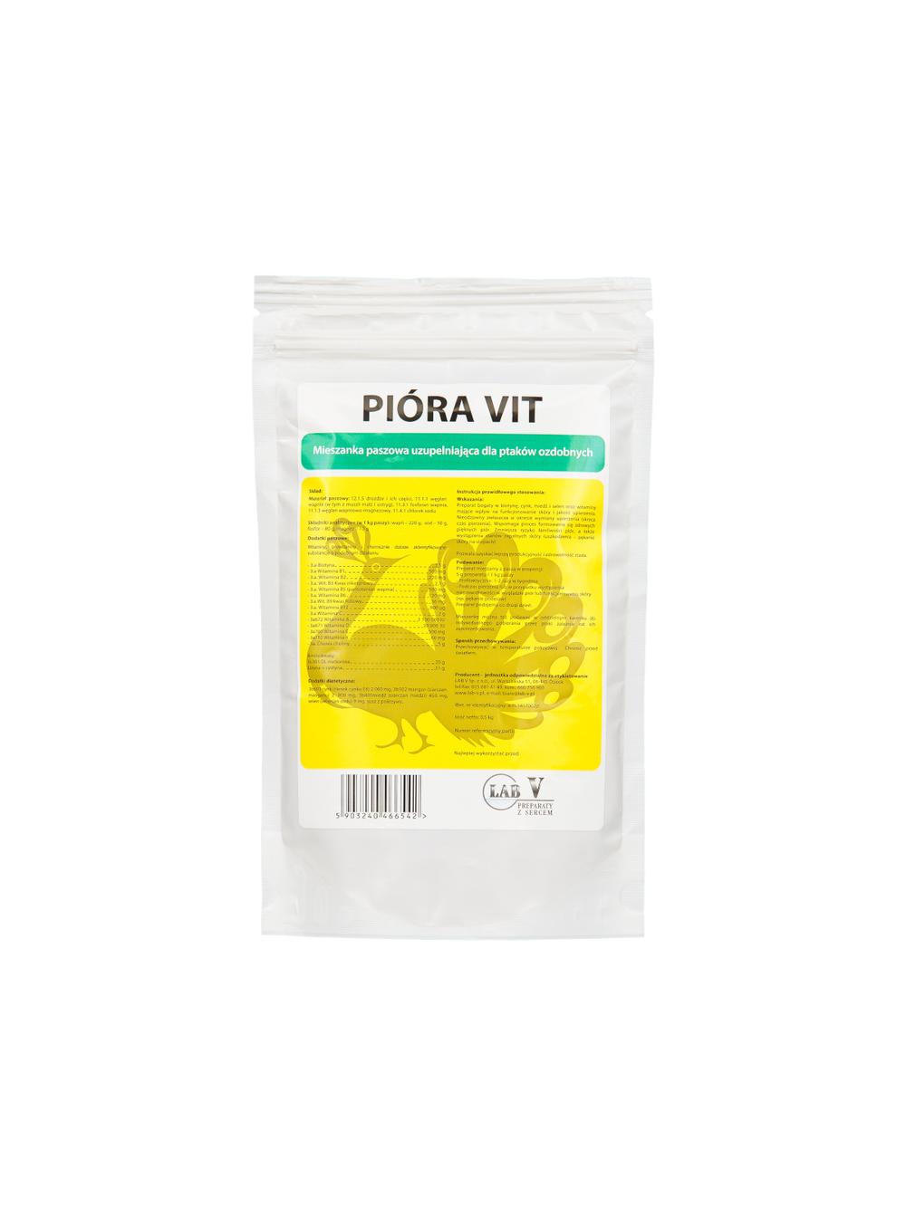 Lab-v Pióra Vit - Mieszanka Paszowa Uzupełniająca Dla Drobiu Na Poprawę Wypierzenia 1kg