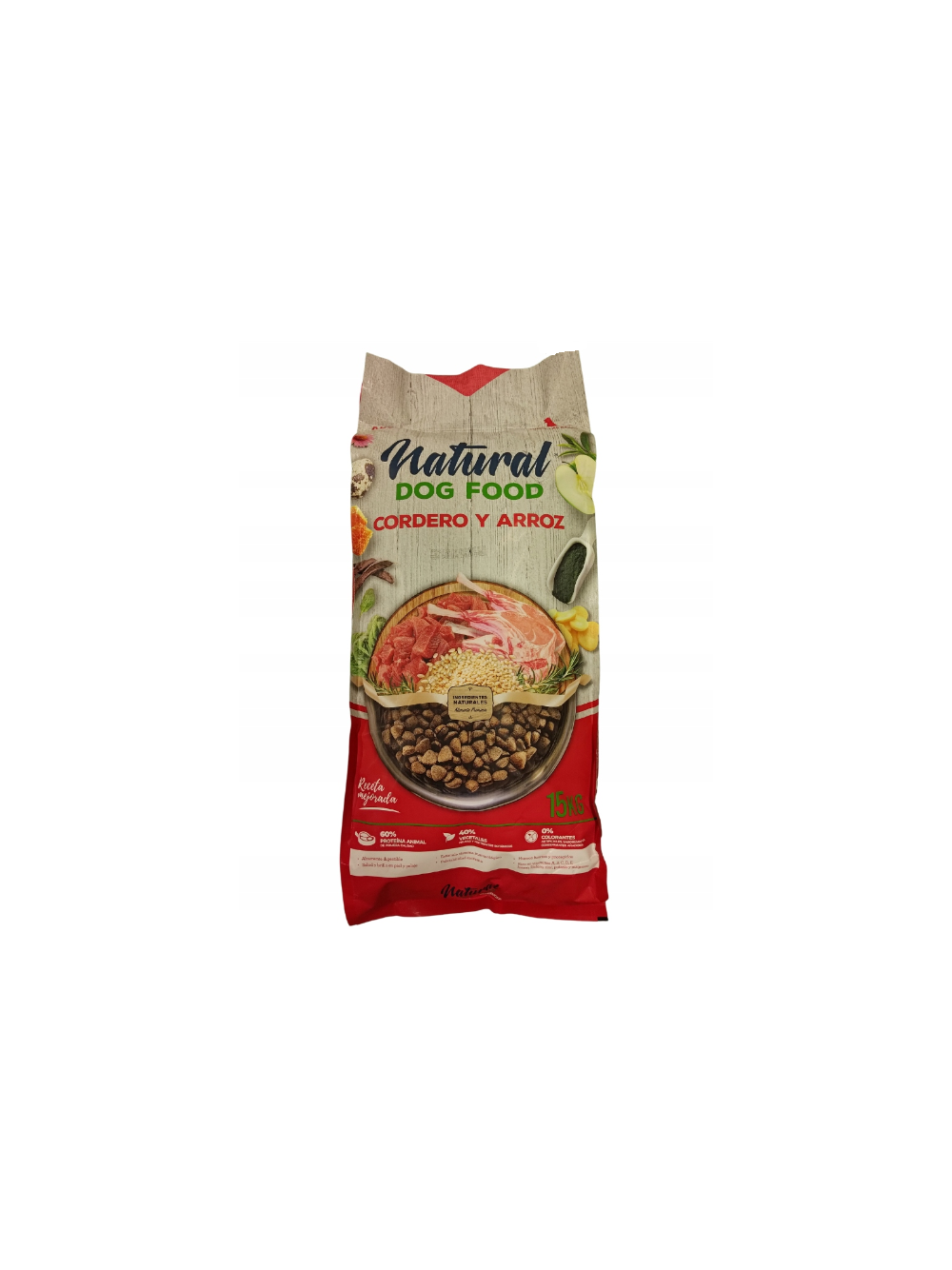 Natural Dog Food Jagnięcina & Cielęcina 14,5kg. 62% mięsa - Bez kurczaka Opakowanie uszkodzone (8713) !!!
