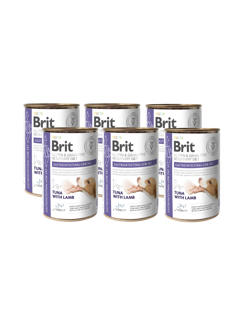 BRIT GF Veterinary Diets Dog Gastrointestinal Low Fat 12x400g- -karma mokra dla psa