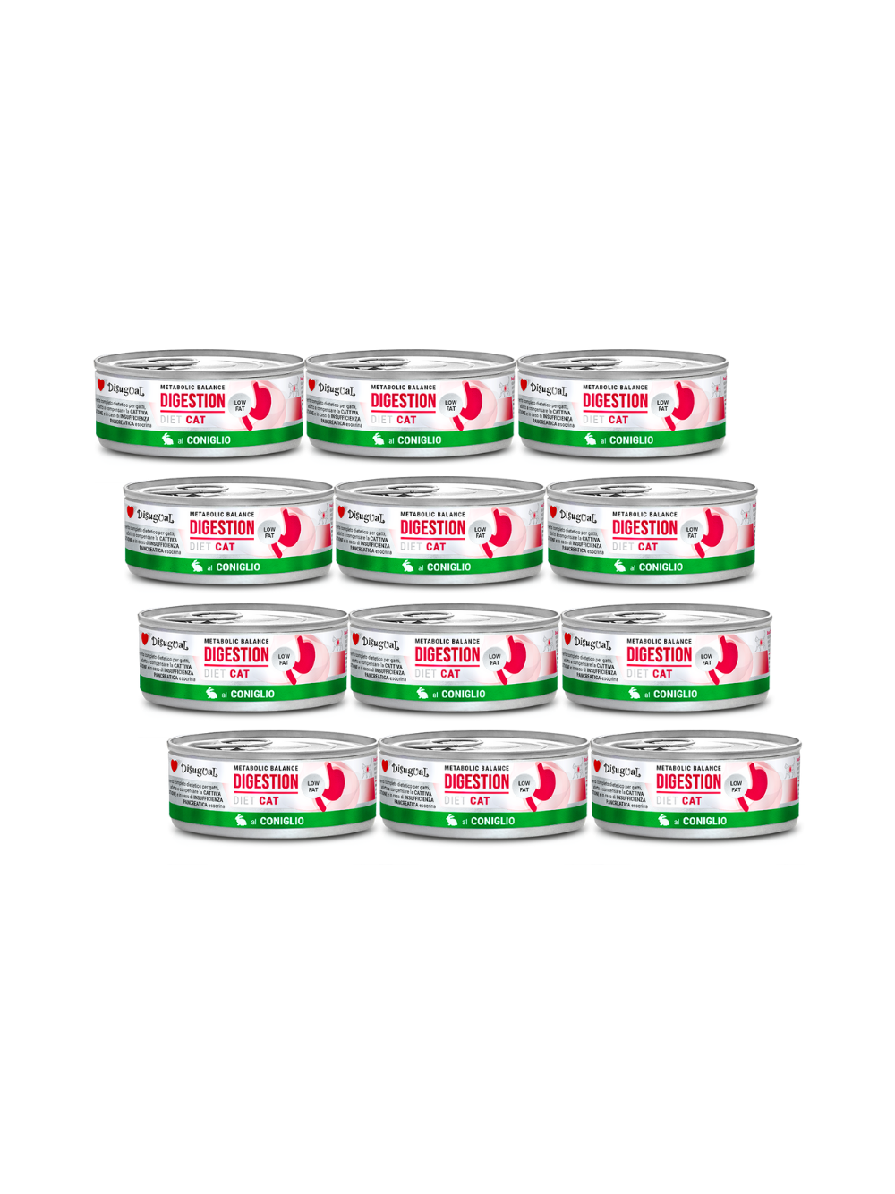 Disugual Karma mokra dla kota Weterynaryjna DIGESTION Królik (dorosły) 12x85g