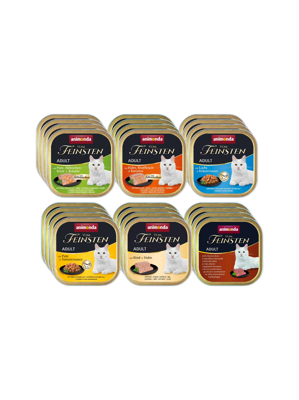 ANIMONDA Cat Vom Feinsten adult Adult Mix Smaków 24x100g