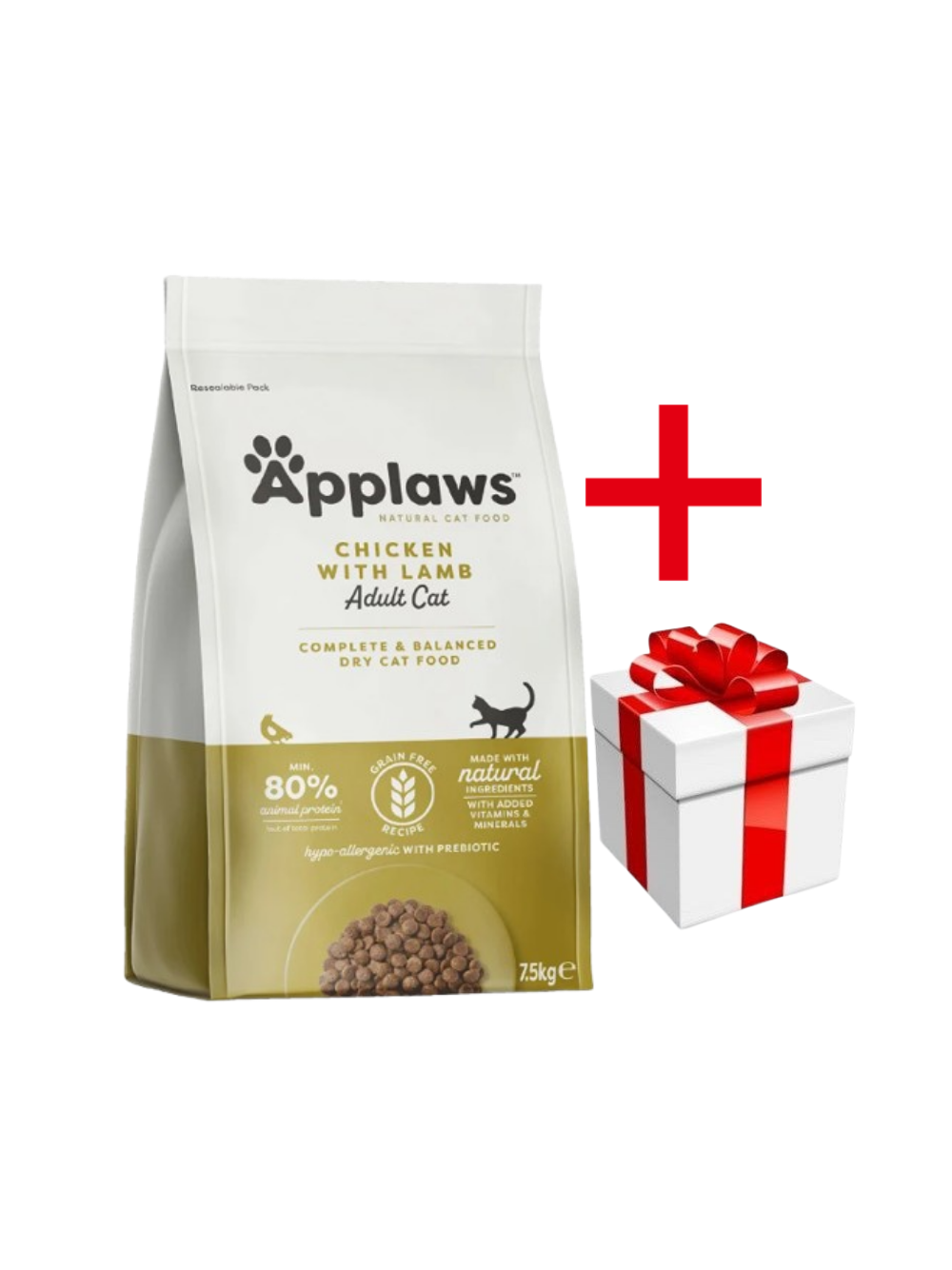 Applaws Adult Chicken with Extra Lamb Sucha Karma dla kota 7,5kg + niespodzianka dla kota GRATIS!