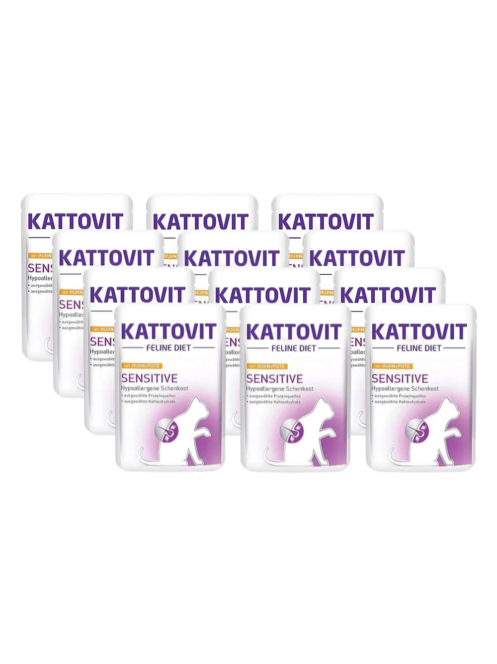 Kattovit Sensitive kurczak+indyk 12x85g saszetka