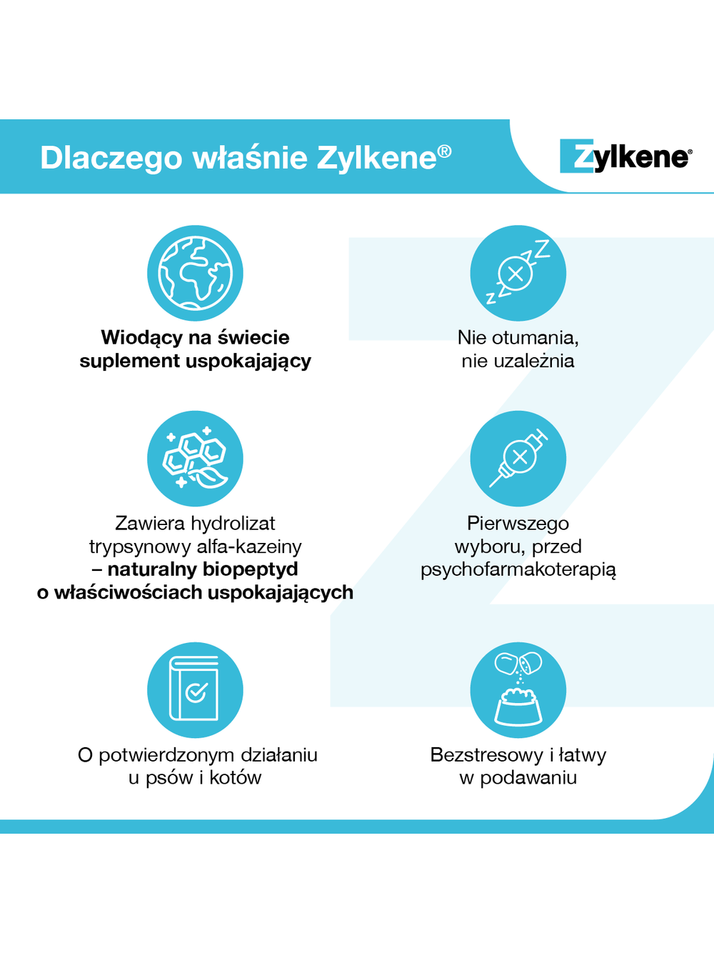 VETOQUINOL Zylkene 75mg Dla Kotów I Psów Niewielkich Rozmiarów Na Uspokojenie 10tab.