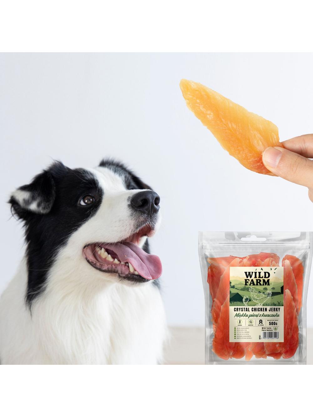 WILD FARM Miękka pierś z kurczaka 500g przysmak dla psa