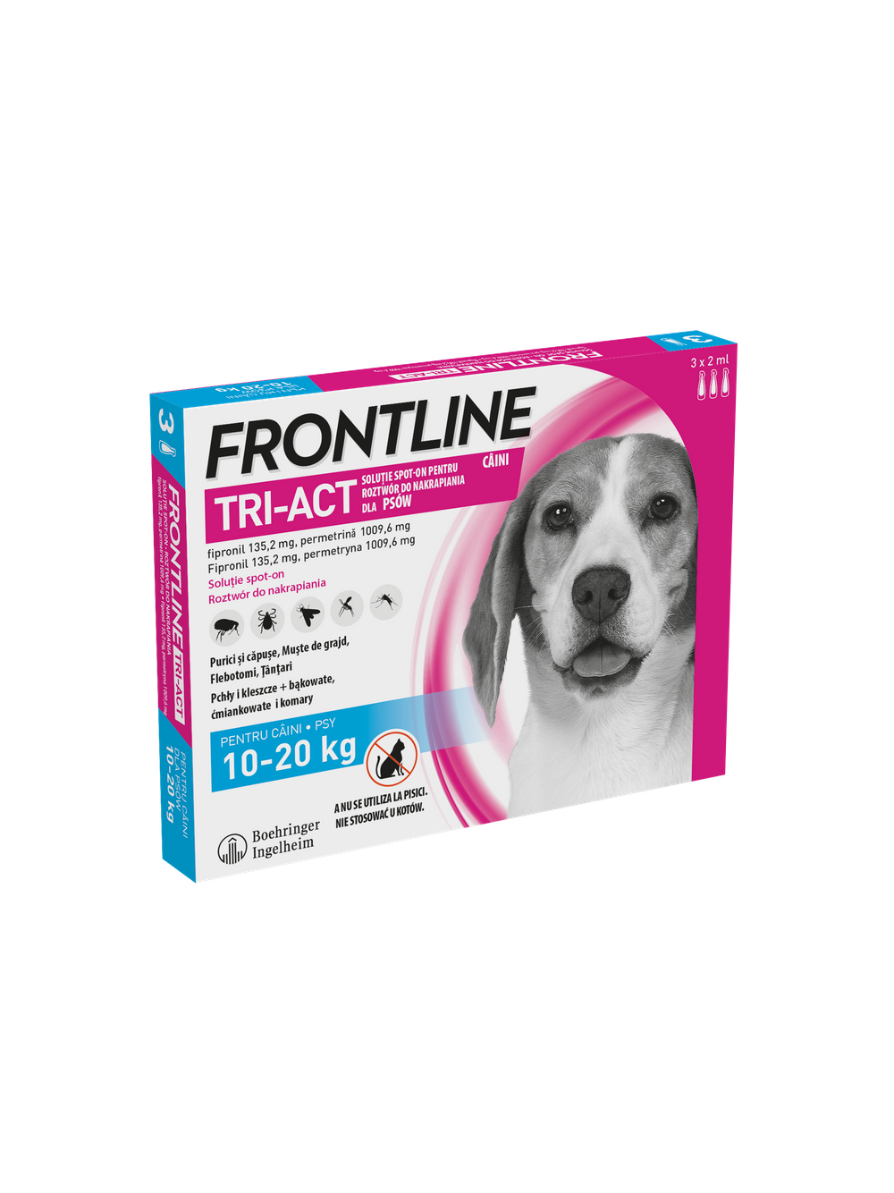 FRONTLINE Tri-Act M 10-20kg (pipeta 3 x 2ml)