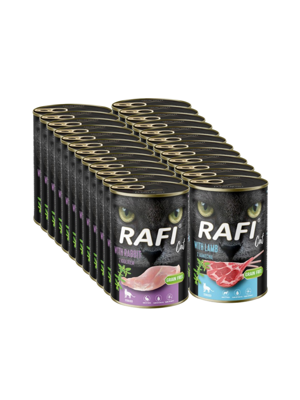 RAFI Cat Adult Sterilised Mix Smaków 24x400g