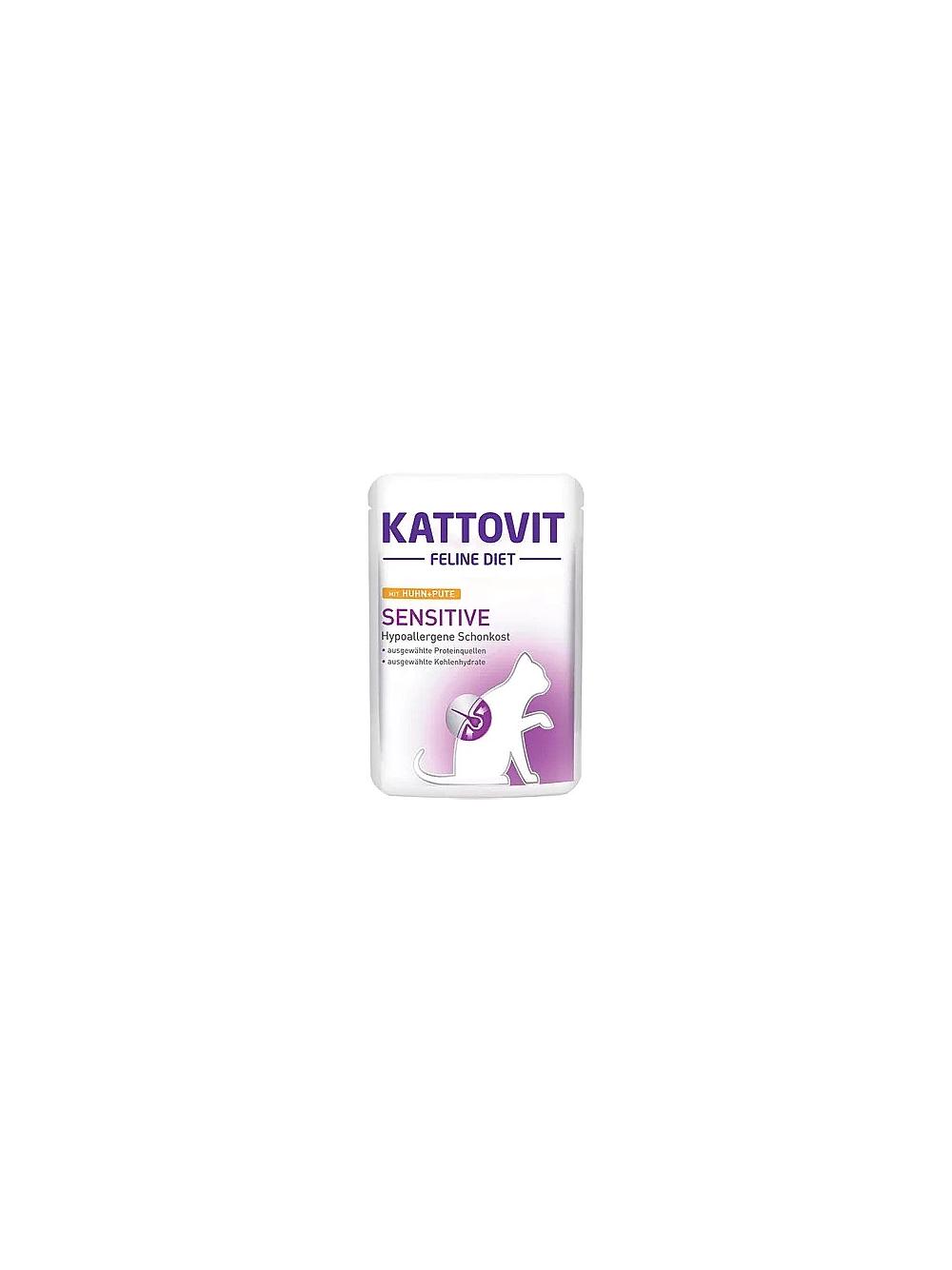 Kattovit Sensitive kurczak+indyk 85g saszetka