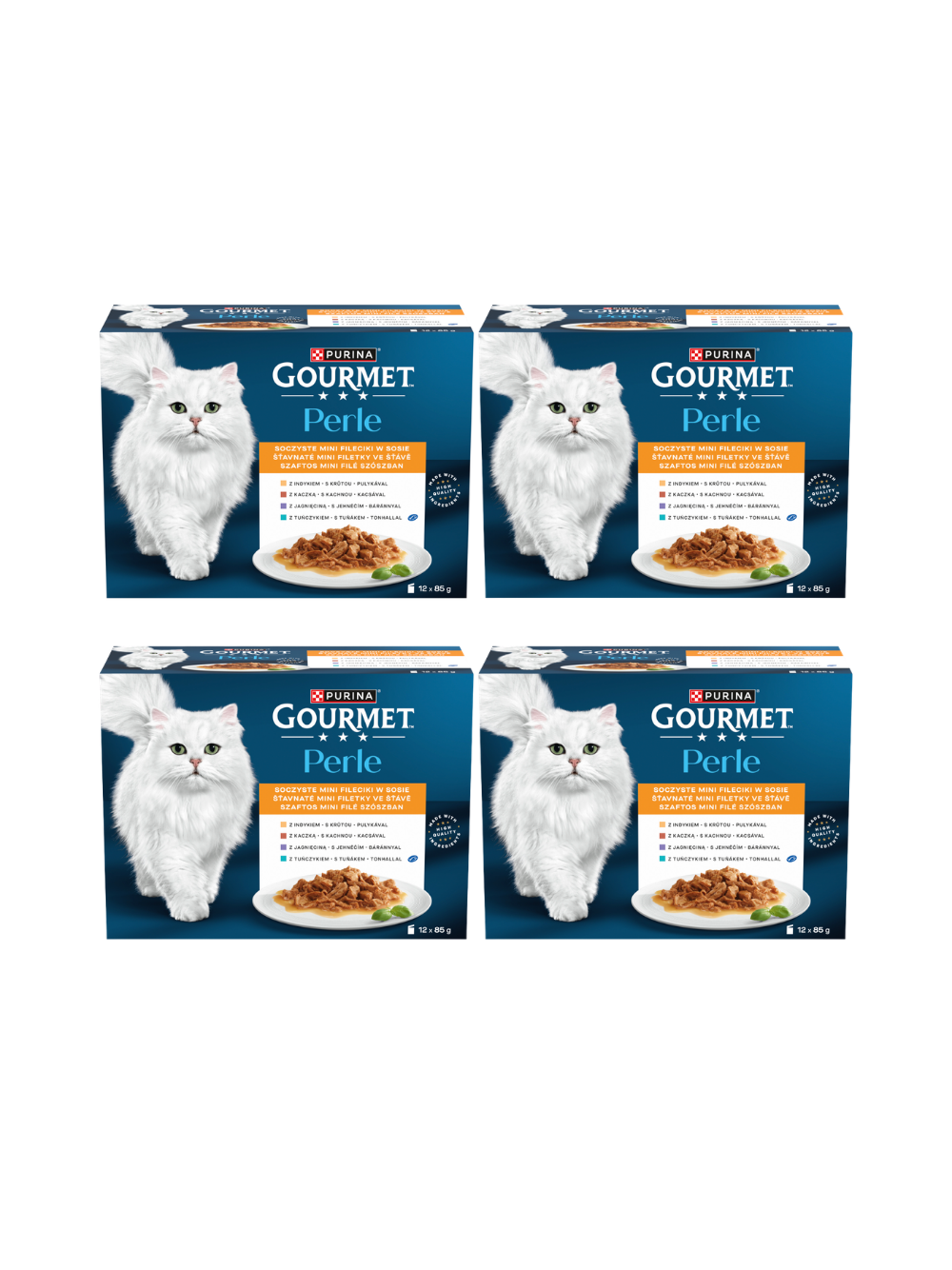Gourmet Perle Karma dla dorosłych kotów soczyste mini fileciki w sosie 48x85 g