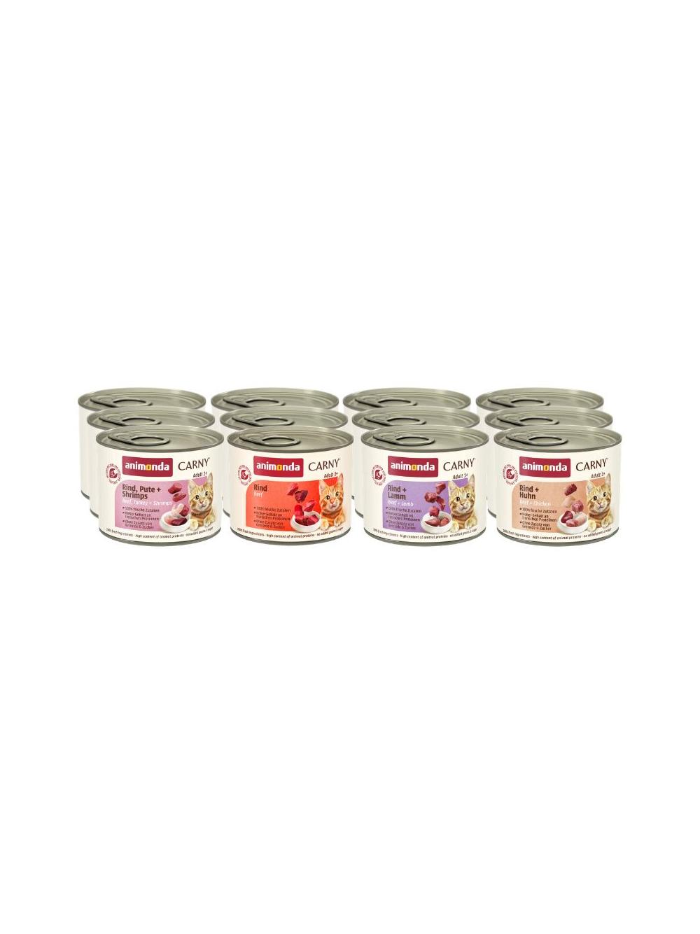 ANIMONDA Cat Carny Adult smak Mix Smaków 12x200g