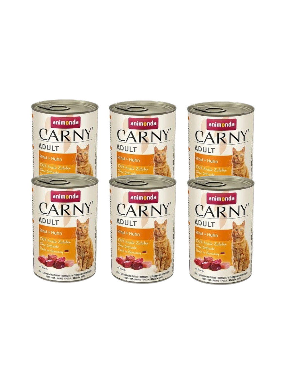 ANIMONDA Cat Carny Adult smak: wołowina i kurczak 6 x 400g
