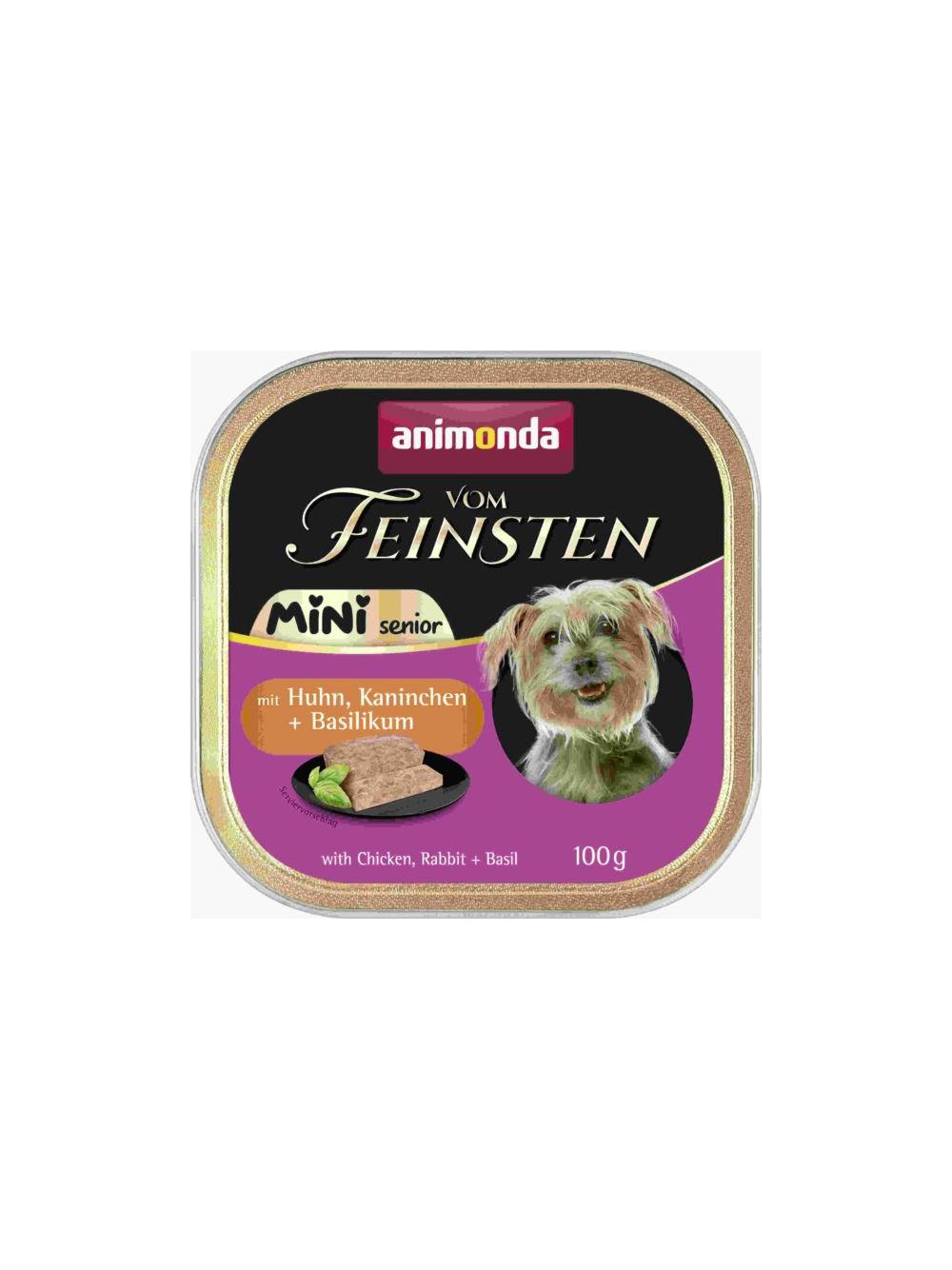 ANIMONDA Vom Feinsten mini senior kurczak/królik  32x100g