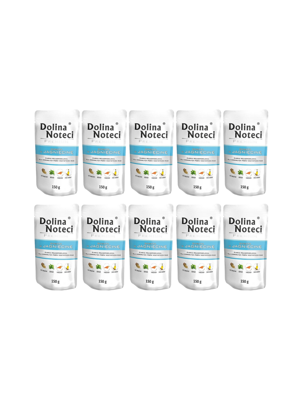Dolina Noteci PREMIUM bogata w jagnięcinę 10x150g