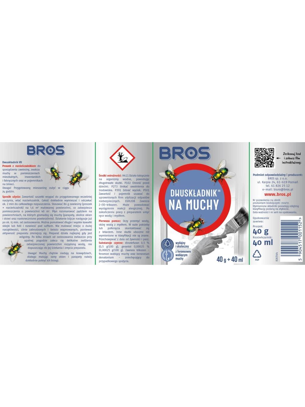 BROS - Dwuskładnik - preparat na muchy