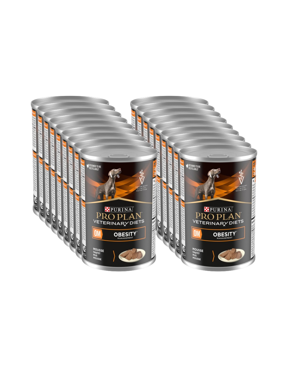 PRO PLAN Veterinary Diets OM Obesity Management Karma mokra dla psa mus 18x400g