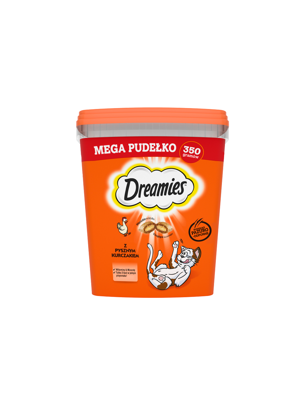 DREAMIES  Mega Pudełko 2x350 g – karma uzupełniająca dla dorosłych kotów, z pysznym kurczakiem