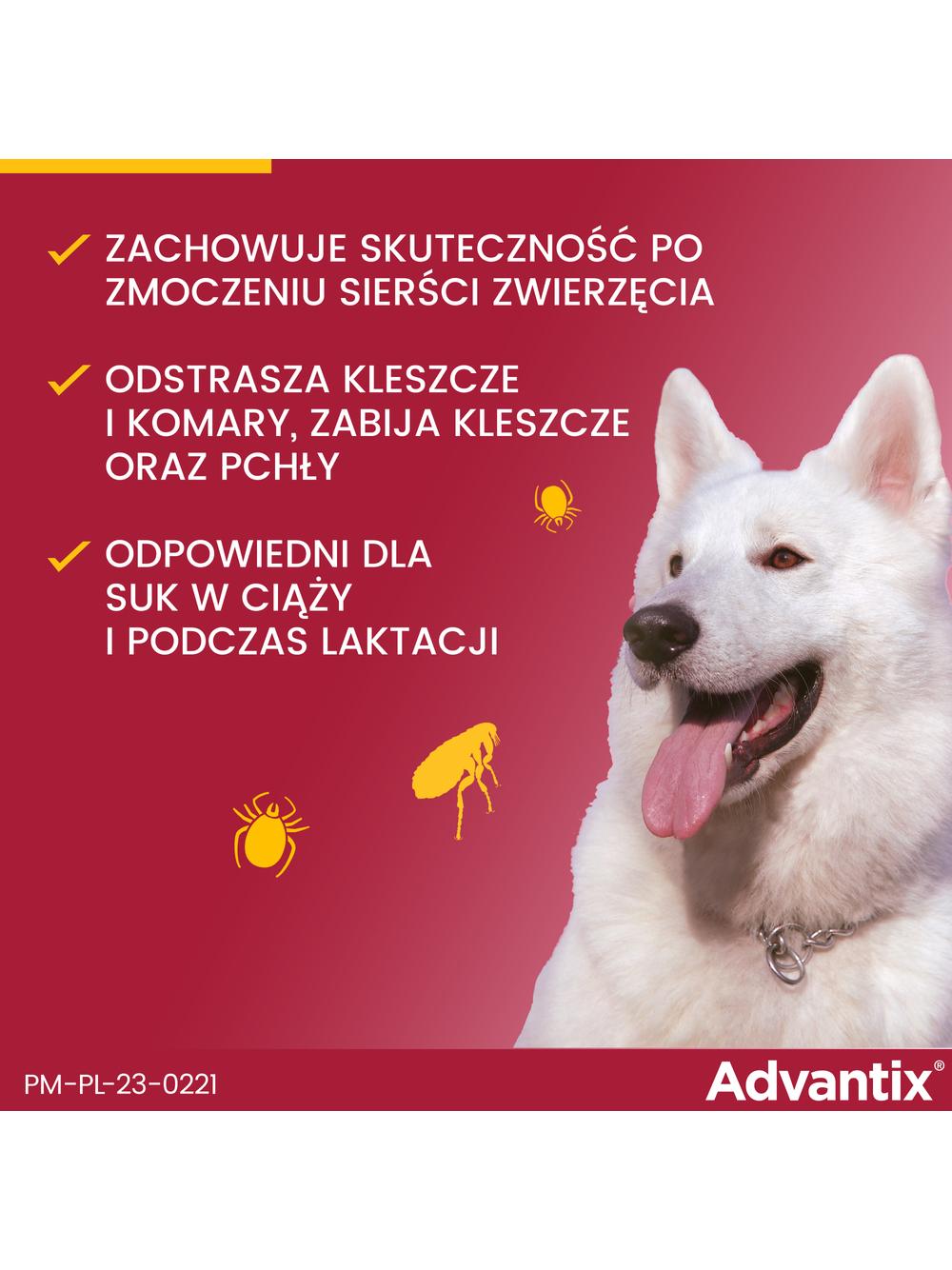 Advantix - dla psów 25-40kg (pipeta 4ml)