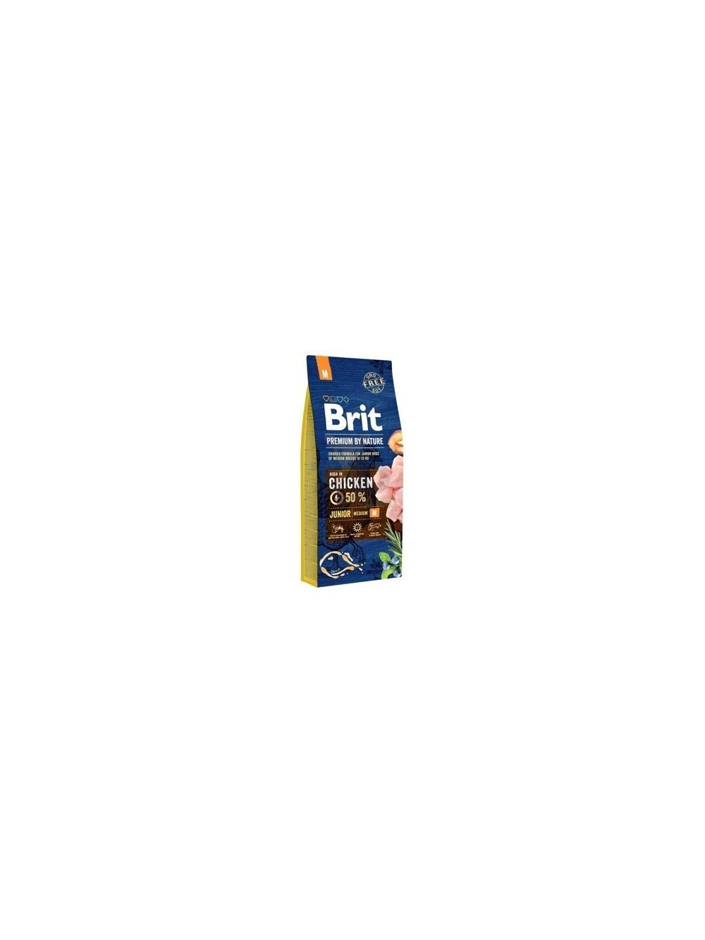 BRIT Premium By Nature Junior M 15kg + niespodzianka dla psa GRATIS!