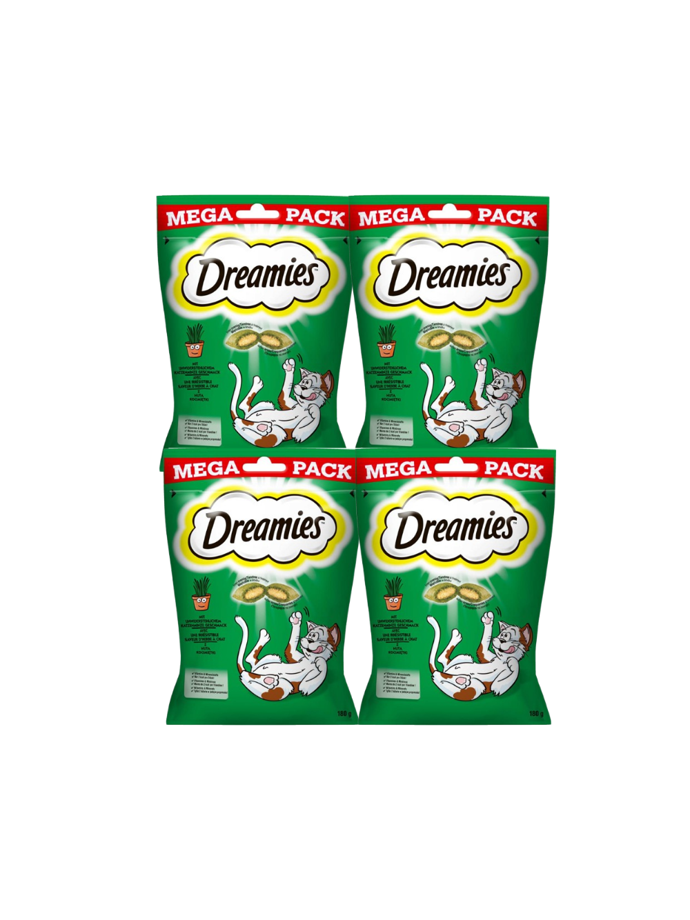 DREAMIES 4x180g - przysmak dla kota z kocimiętką
