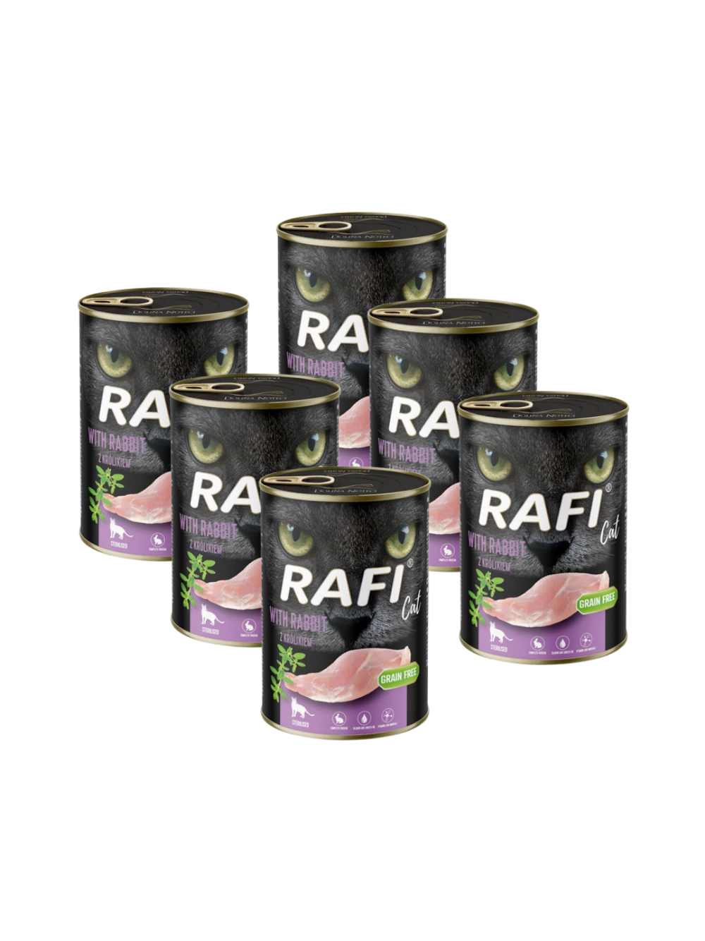 RAFI Cat Adult Sterilised z królikiem 6x400g