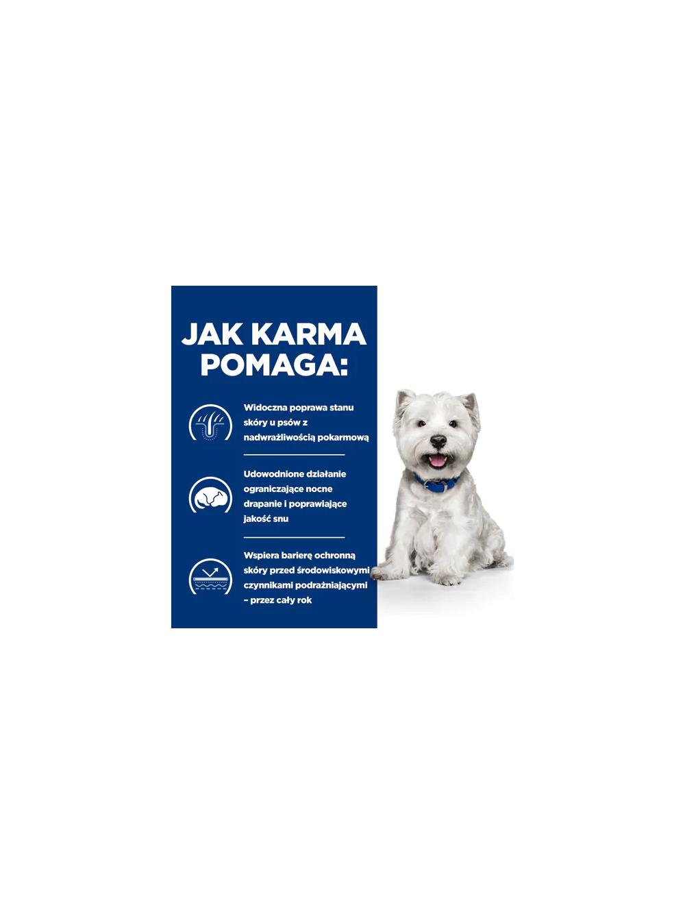 HILL'S PD Prescription Diet Canine Derm Complete Mini 1kg + niespodzianka dla psa GRATIS!