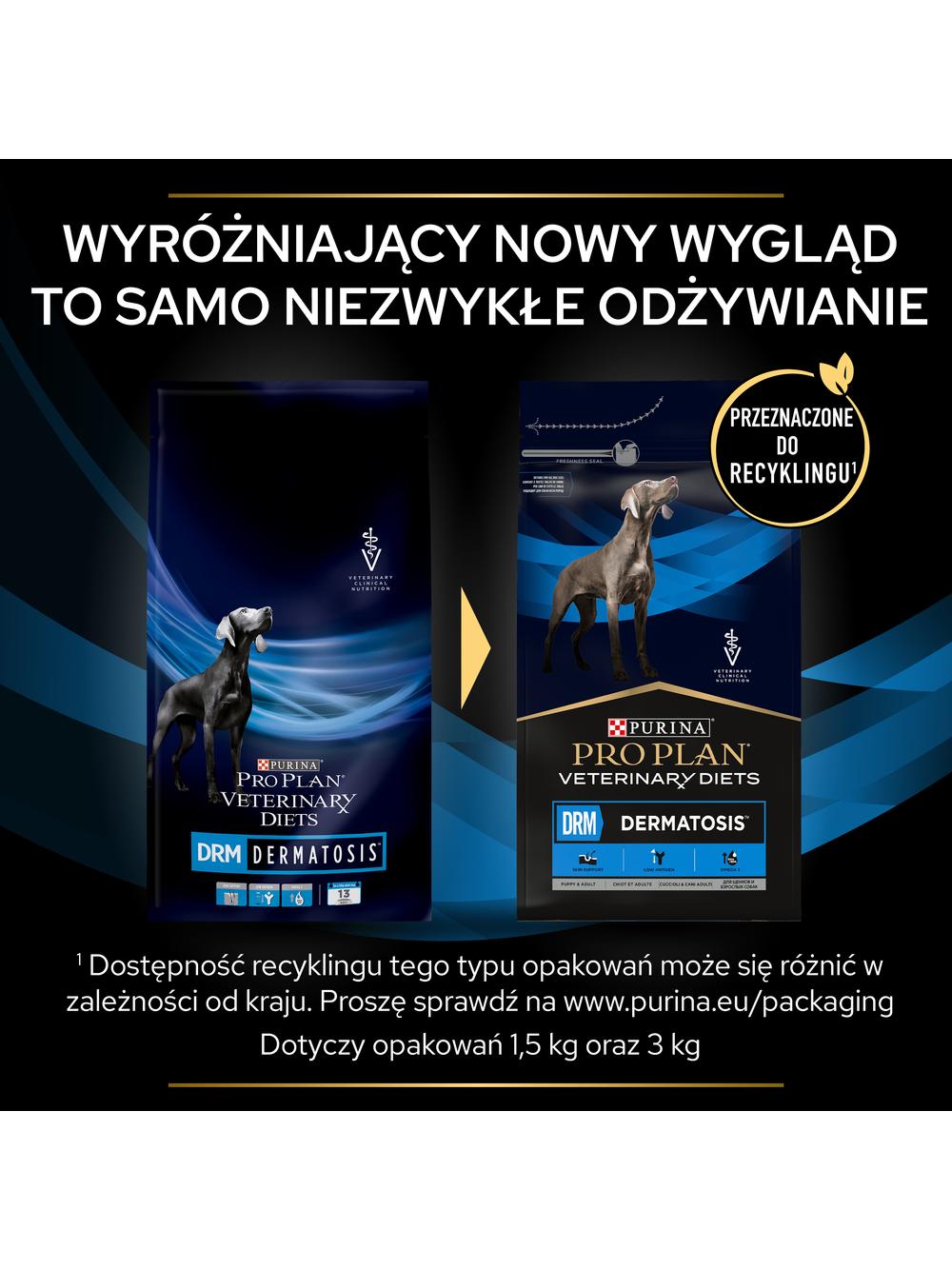 PRO PLAN Veterinary Diets  DRM Dermatosis Karma sucha dla psa 3kg