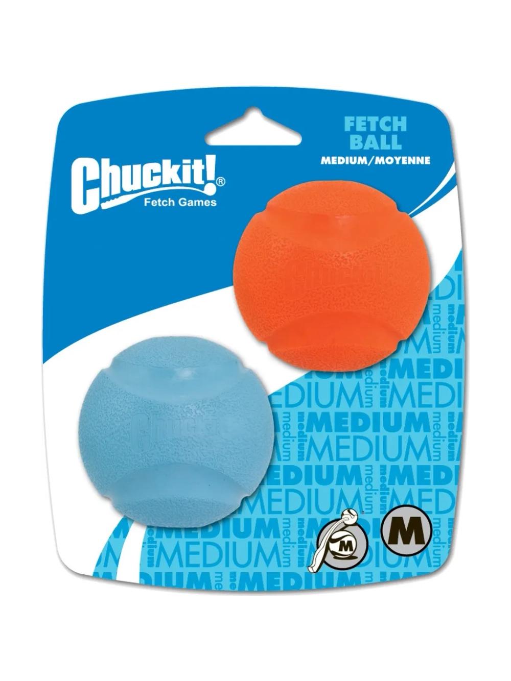 Chuckit FETCH BALL dla psa M 6cm 2 pack