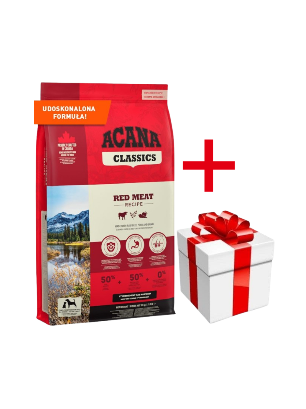 ACANA Classic Red Meat 9,7kg+ niespodzianka dla psa GRATIS!
