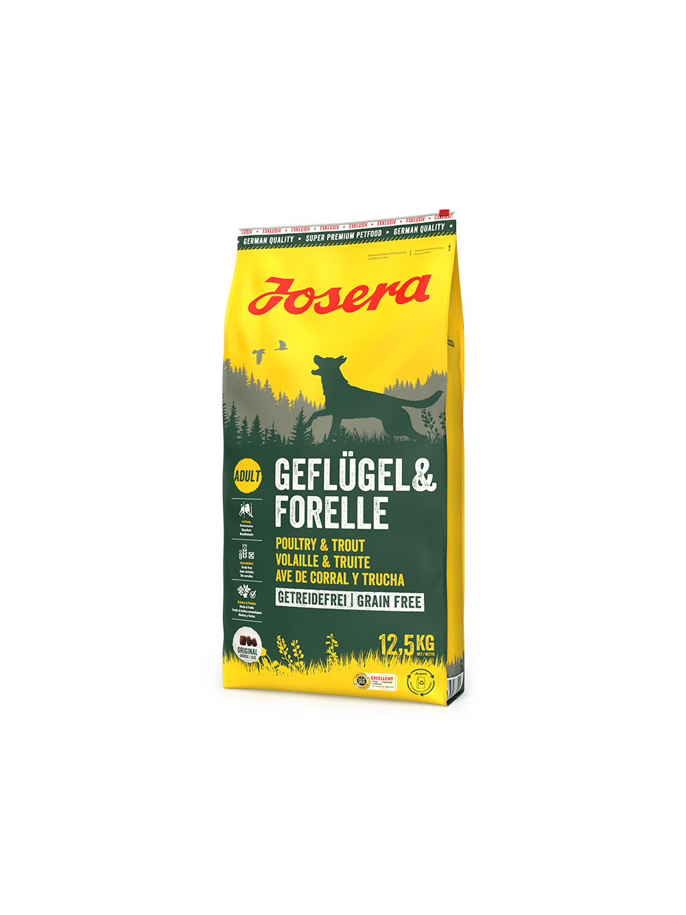 JOSERA Geflügel & Forelle 12,5kg /Opakowanie uszkodzone (1990,2031) !!!