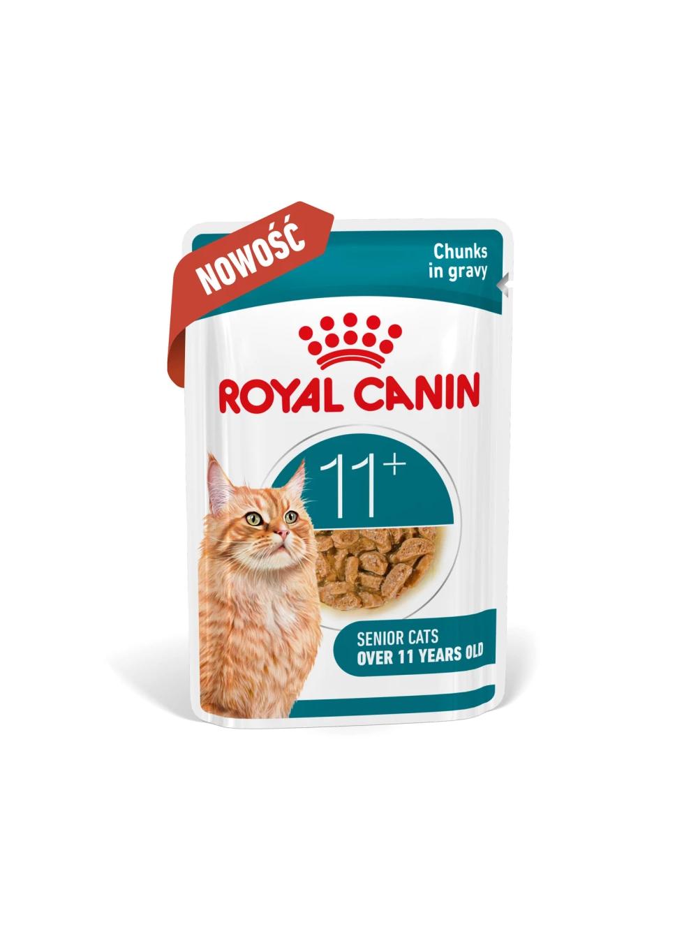 ROYAL CANIN mokra karma dla kotów, Senior Ageing 11+, sos12x85 g