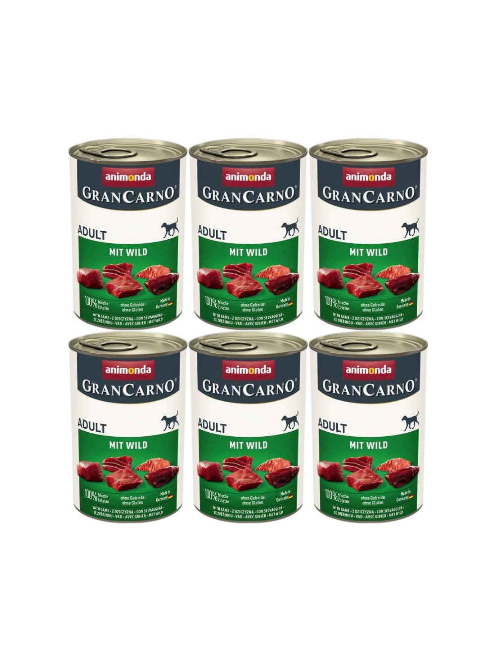 ANIMONDA GranCarno Adult Dog smak: Dziczyzna 6x400g