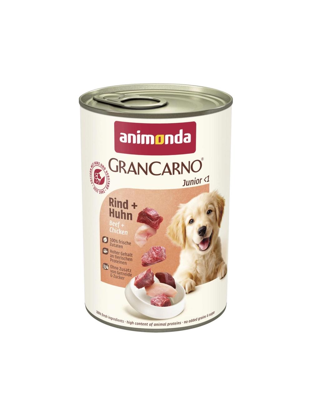 ANIMONDA GranCarno Junior smak: Wołowina + kurczak 12 x 400g