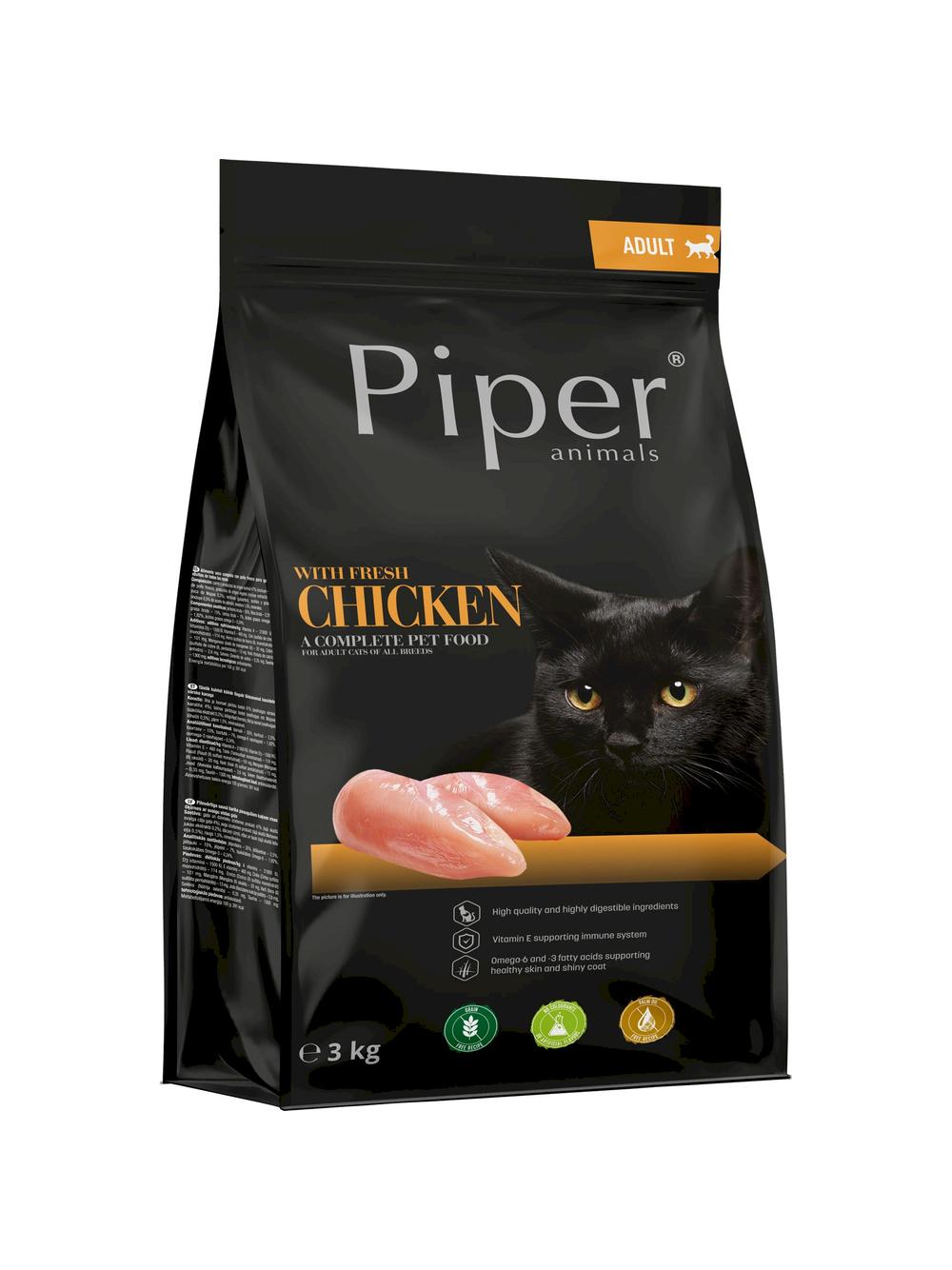DOLINA NOTECI Piper Animals z kurczakiem dla kotów 3kg