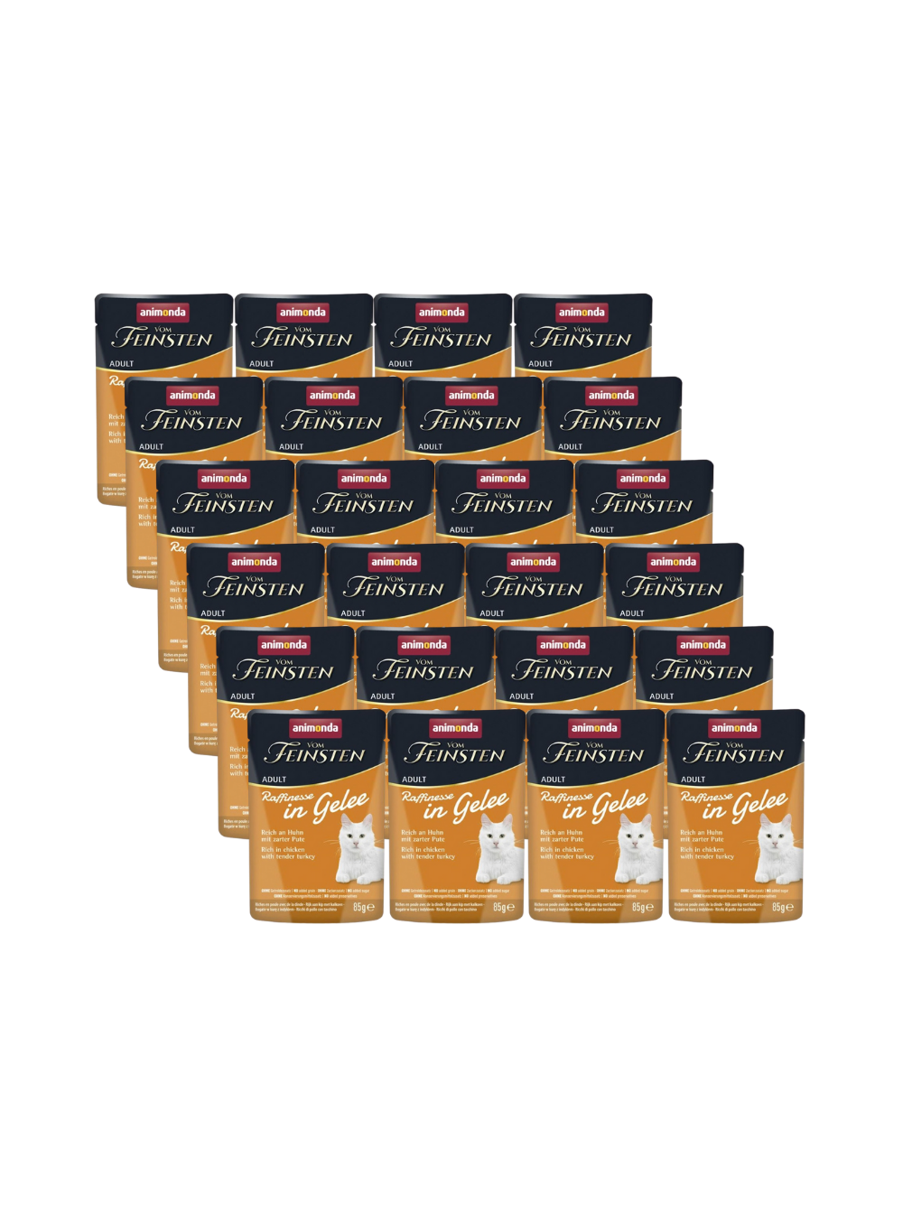 ANIMONDA Vom Feinsten Raffinesse kurczak z indykiem w galarecie 24x85g