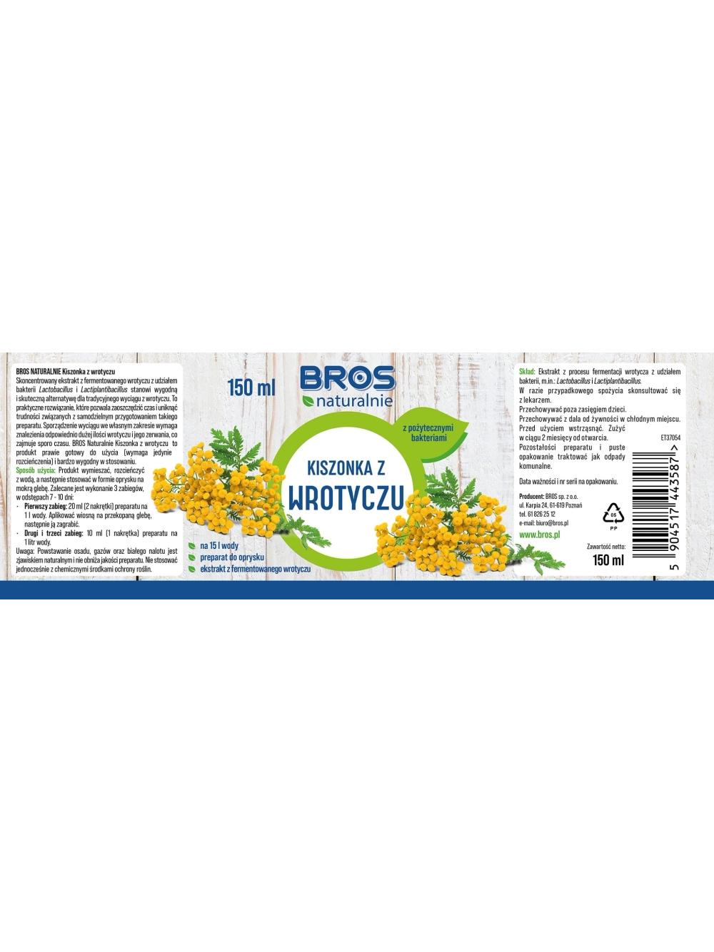 BROS Naturalnie Kiszonka z wrotyczu 150ml