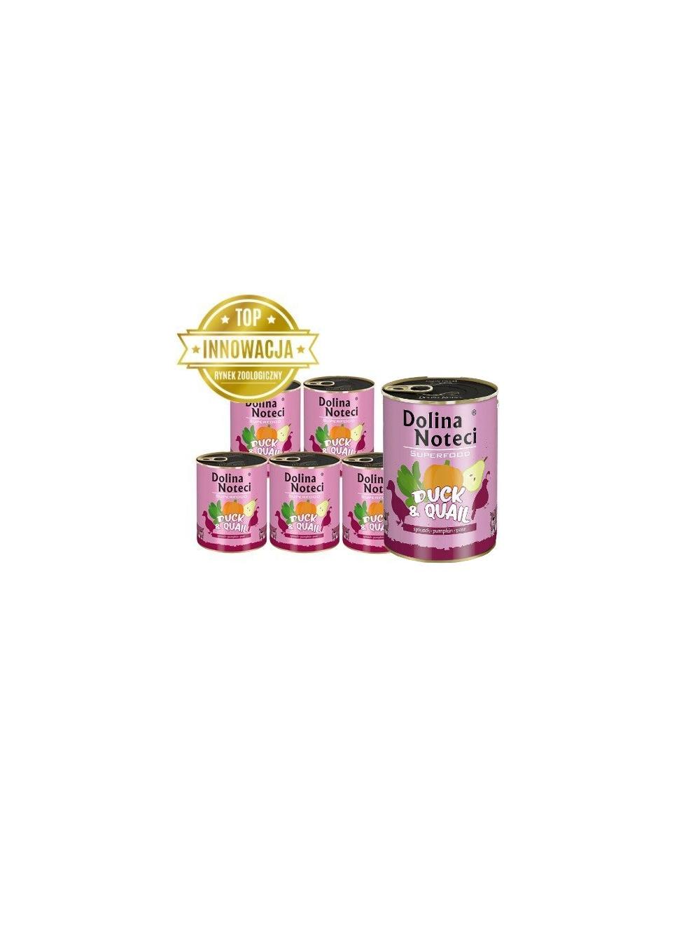 DOLINA NOTECI PREMIUM SUPERFOOD kaczka i przepiórka 6x400g