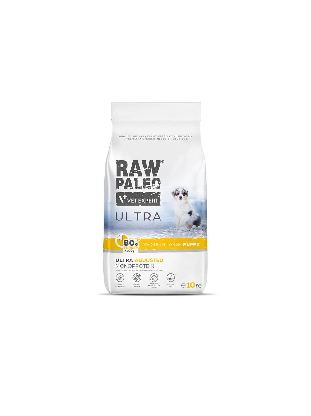 Vetexpert Raw Paleo Ultra Turkey Puppy Medium/ Large 10kg