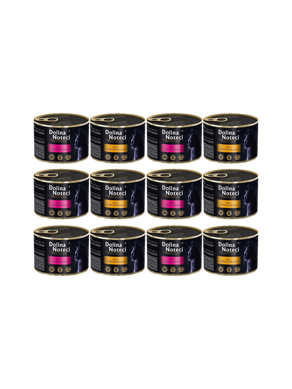 DOLINA NOTECI Premium dla kota filet Mix Smaków 12x185g