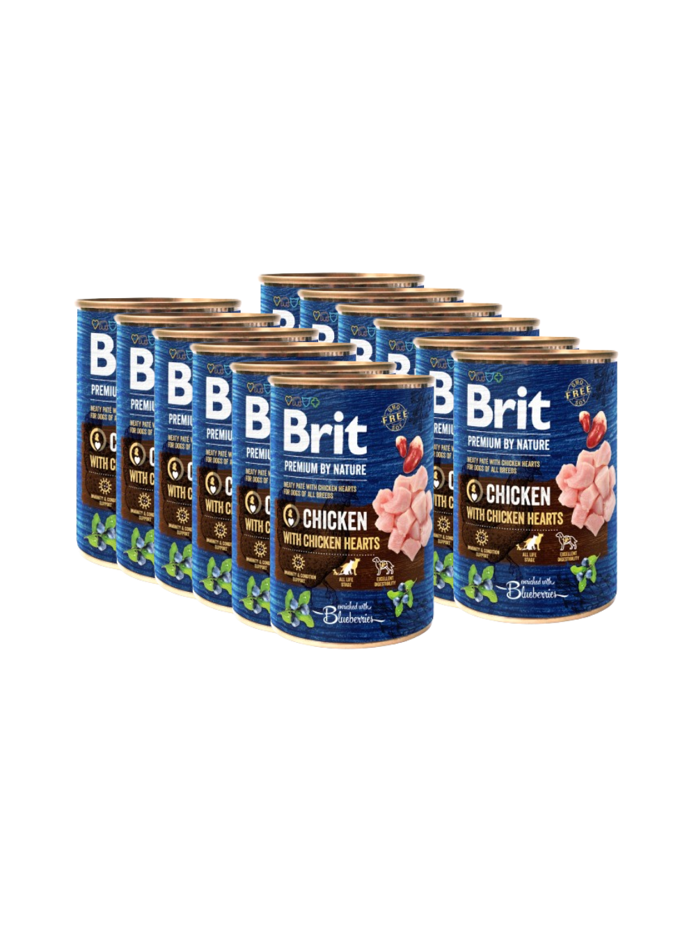 Brit Premium by Nature Chicken With Chicken Hearts 12x400g