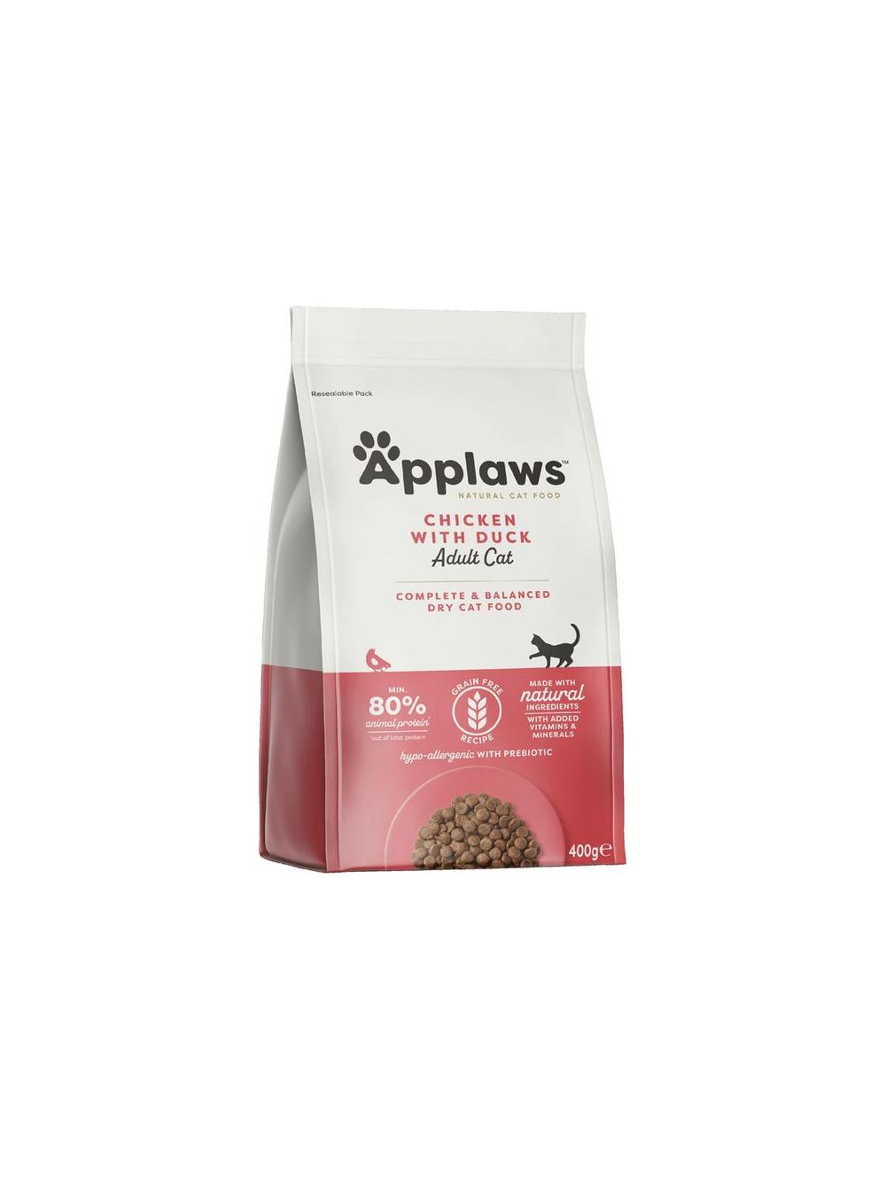 Applaws Adult Chicken with Extra Duck Sucha Karma dla kota 400g