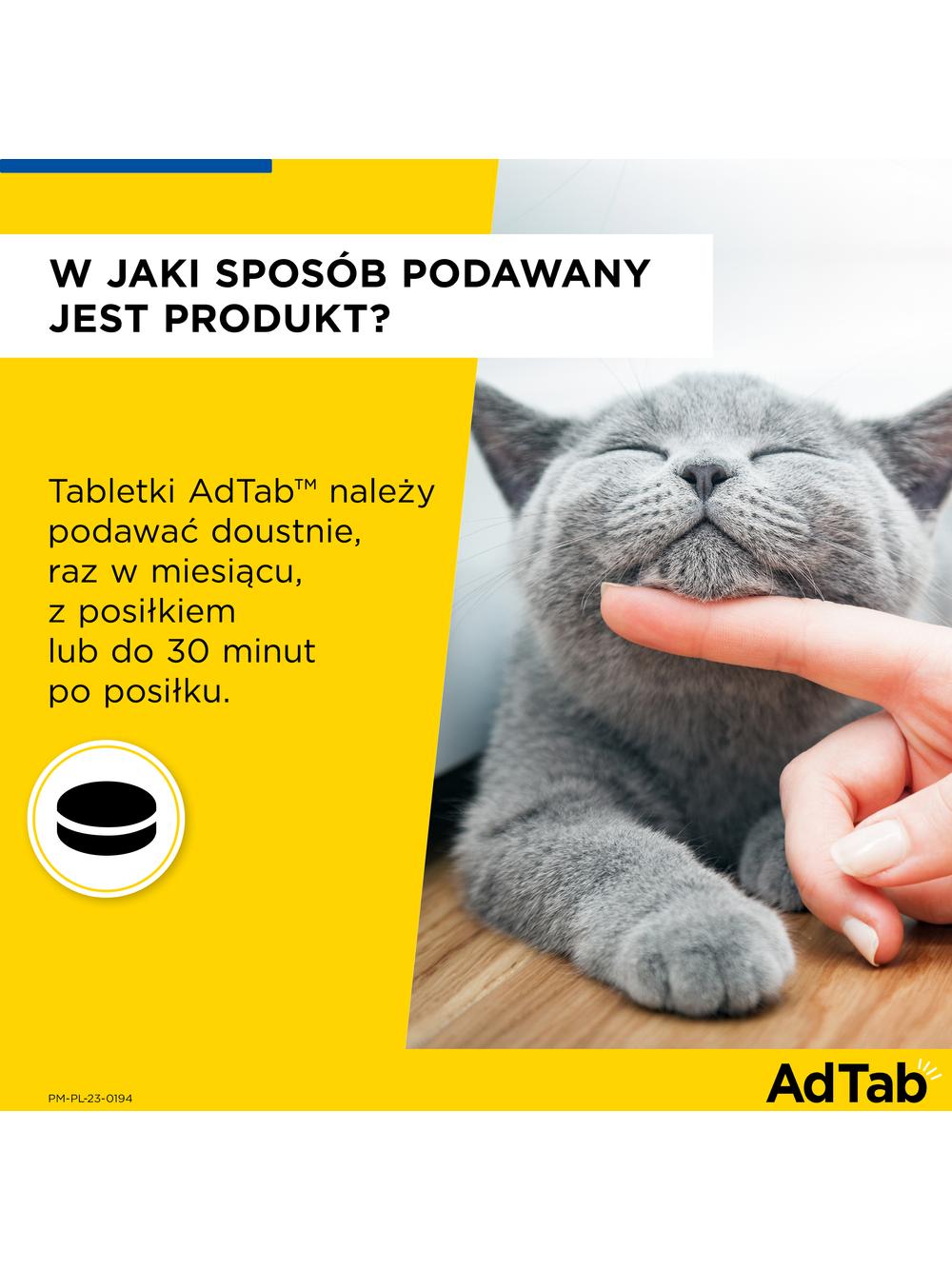 ELANCO AdTab 48mg tabletka na pchły i kleszcze dla kotów >2-8 kg