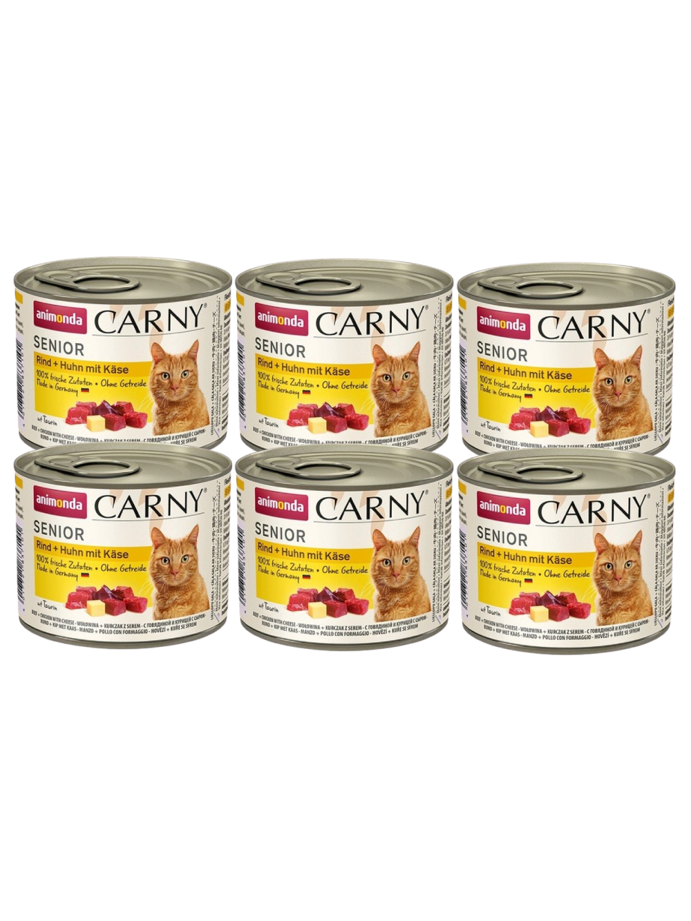 ANIMONDA Cat Carny Senior smak: kurczak z serem 6x200g