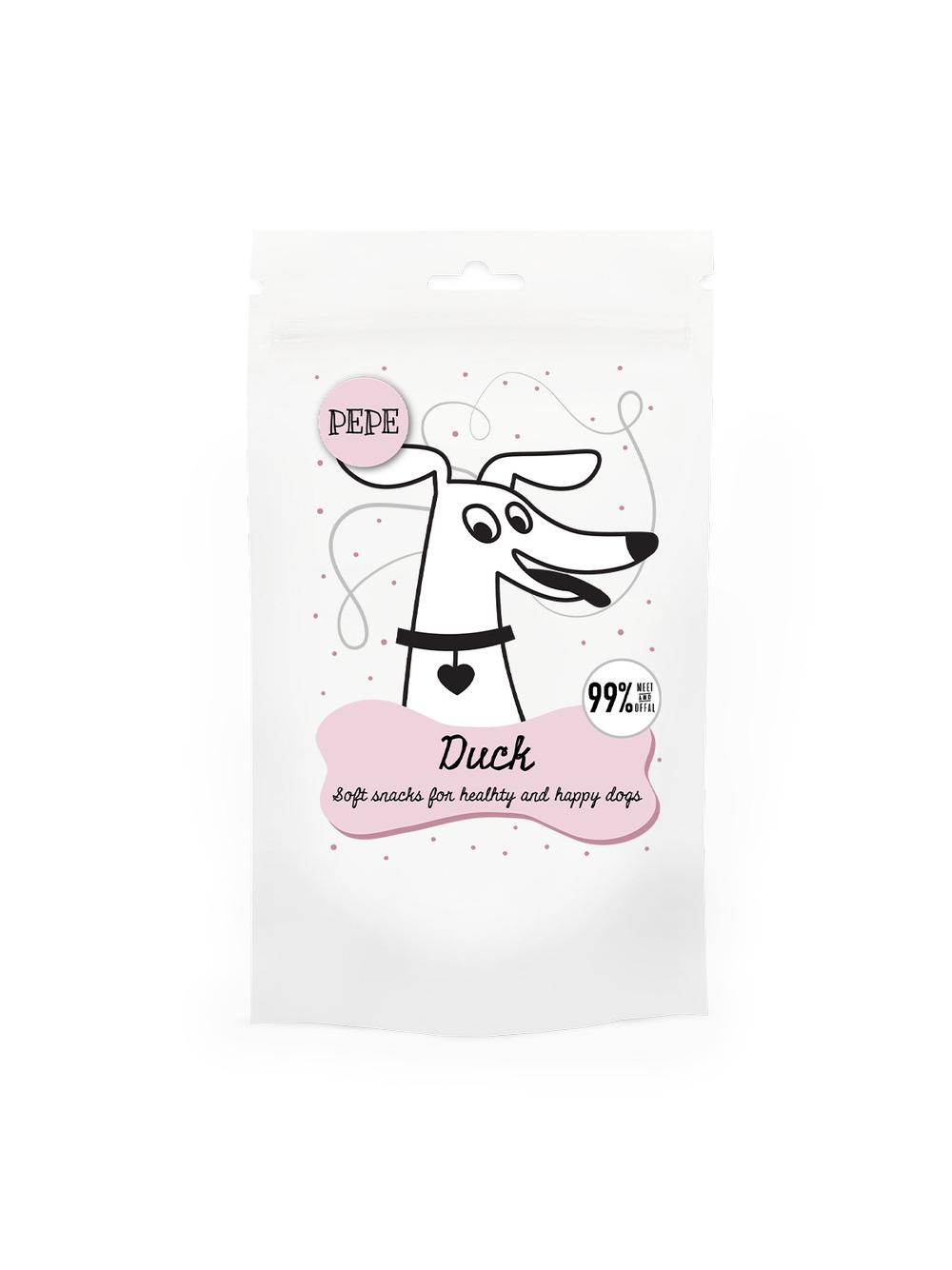 Paka Zwierzaka  PEPE mini chunkies Duck (kaczka) 70g