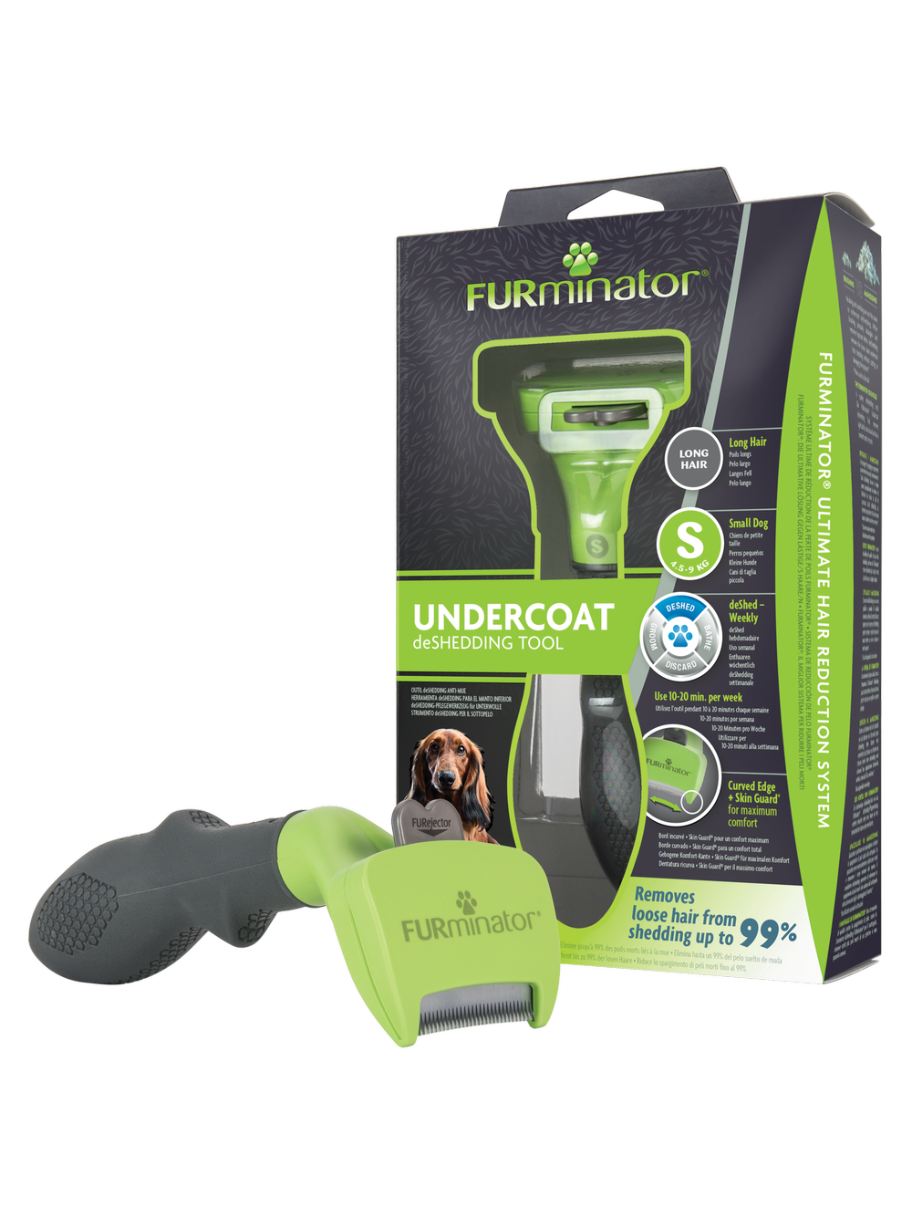 FURMINATOR dla psów długowłosych - Small + Zabawka dla psa GRATIS!