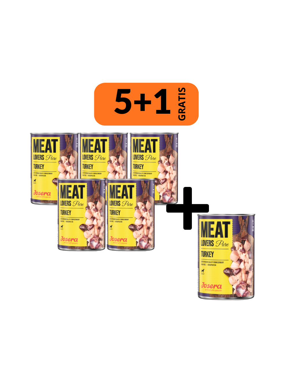 JOSERA Meatlovers Pure Indyk 6x400g