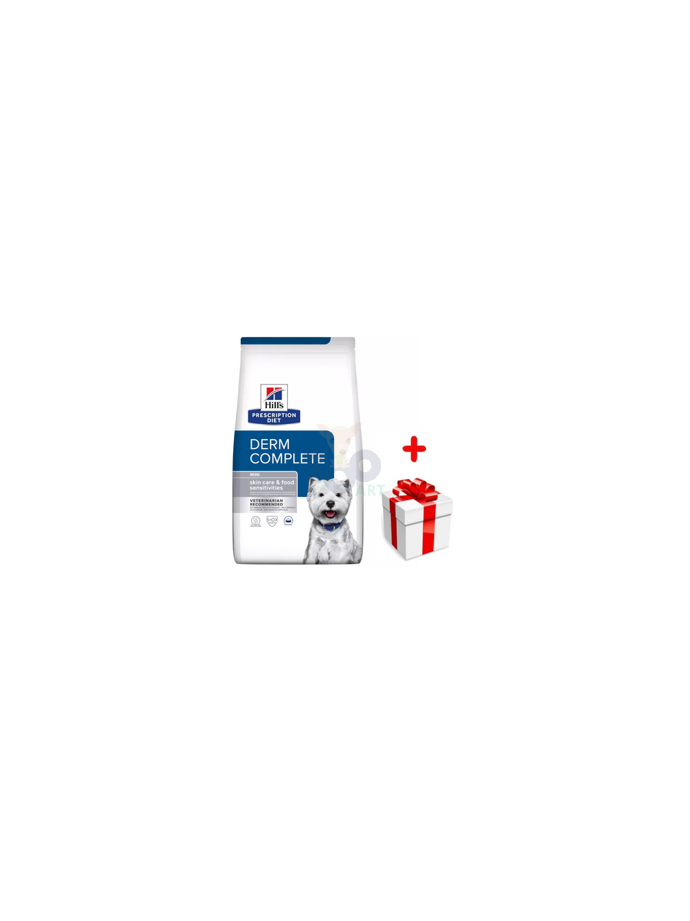 HILL'S PD Prescription Diet Canine Derm Complete Mini 1kg + niespodzianka dla psa GRATIS!