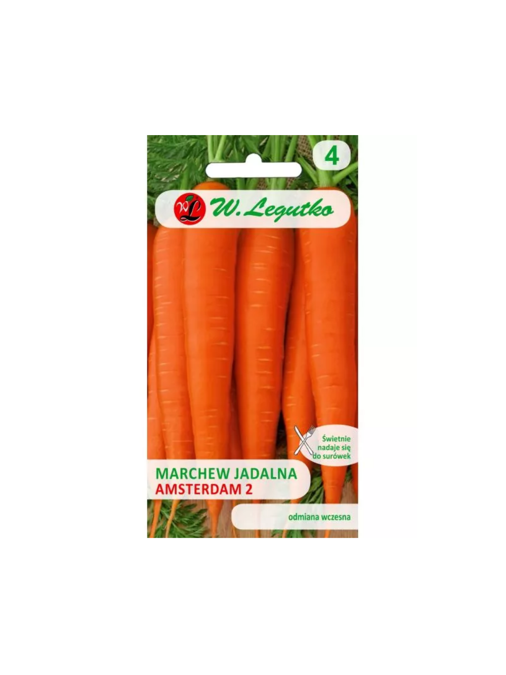 Marchew jadalna Amsterdam 2 (Amsterdamska) - wczesna