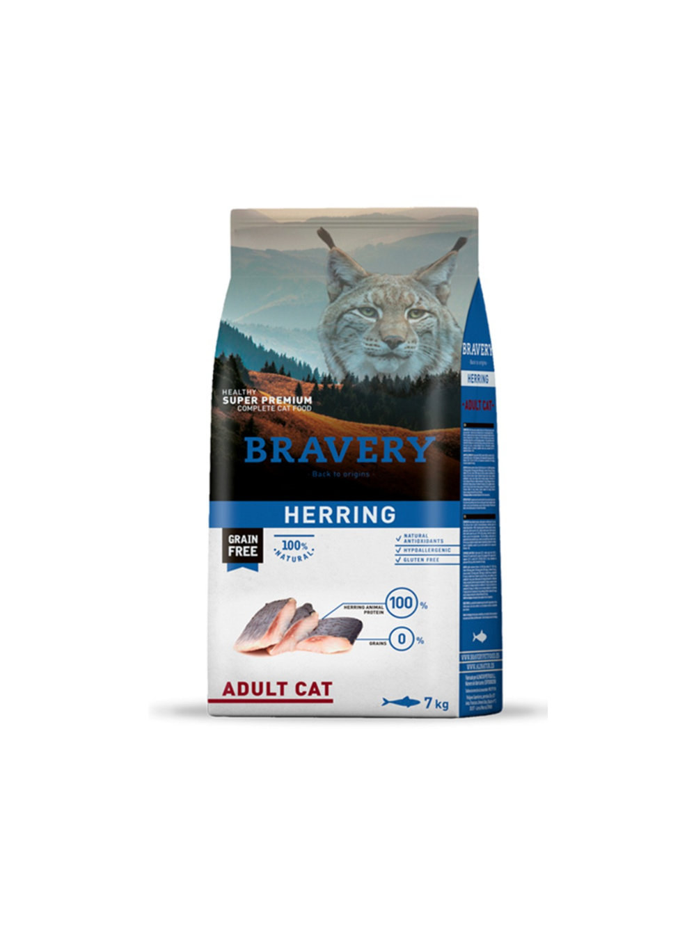Bravery Cat Adult Herring (Śledź) 7kg