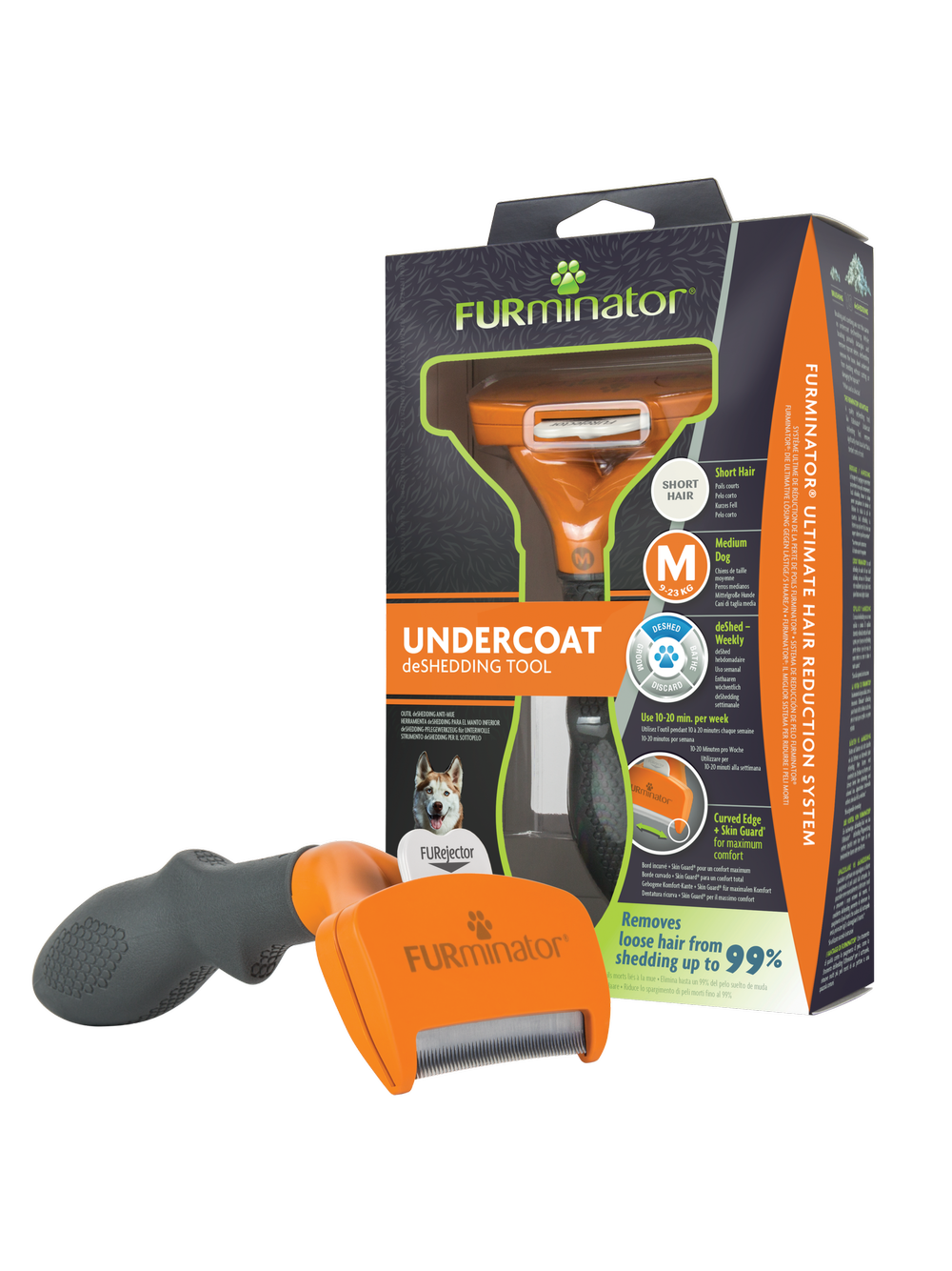 FURMINATOR dla psów krótkowłosych - Medium + Zabawka dla psa GRATIS !