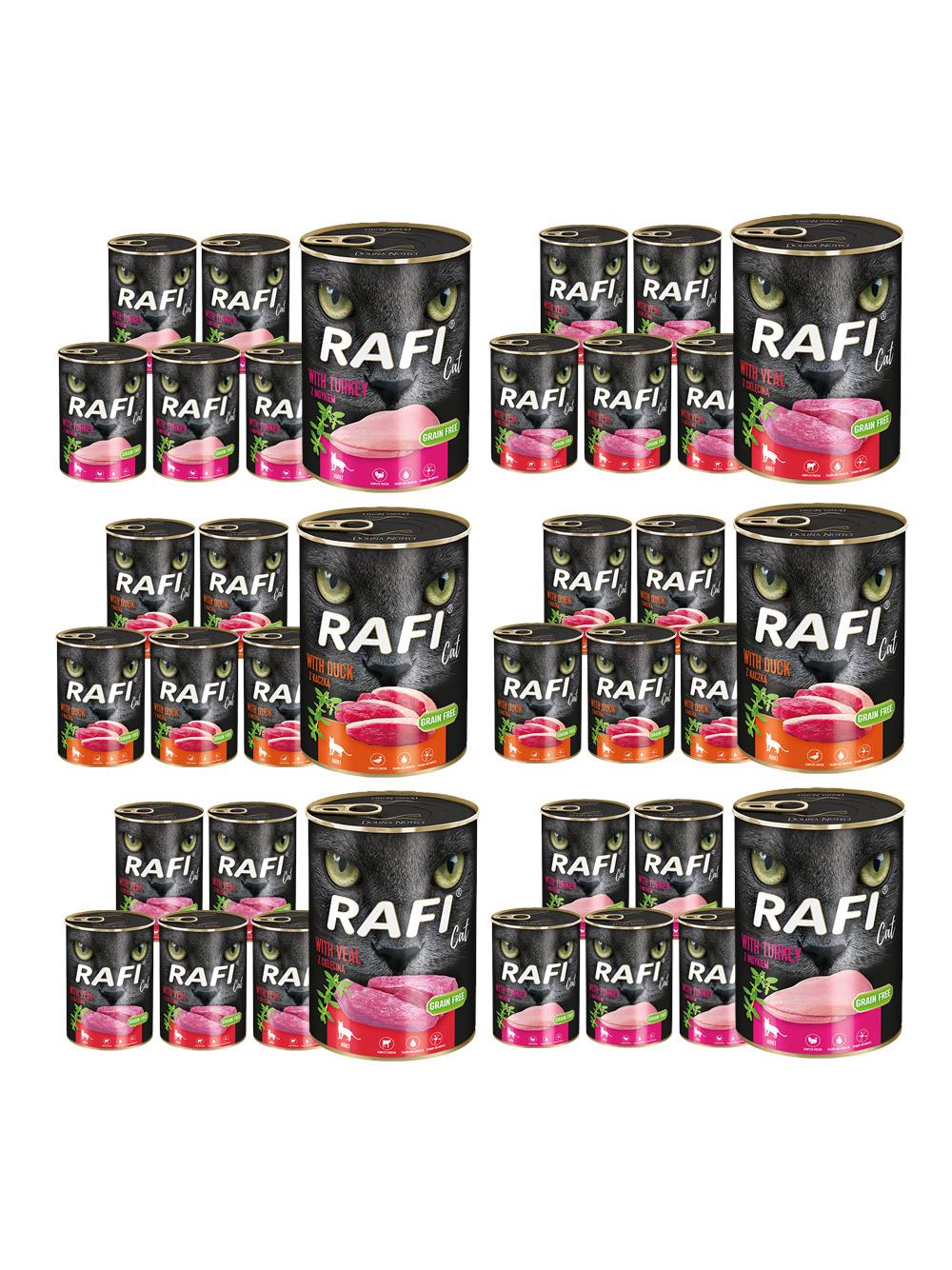 RAFI Cat Adult mix smaków 36x400g